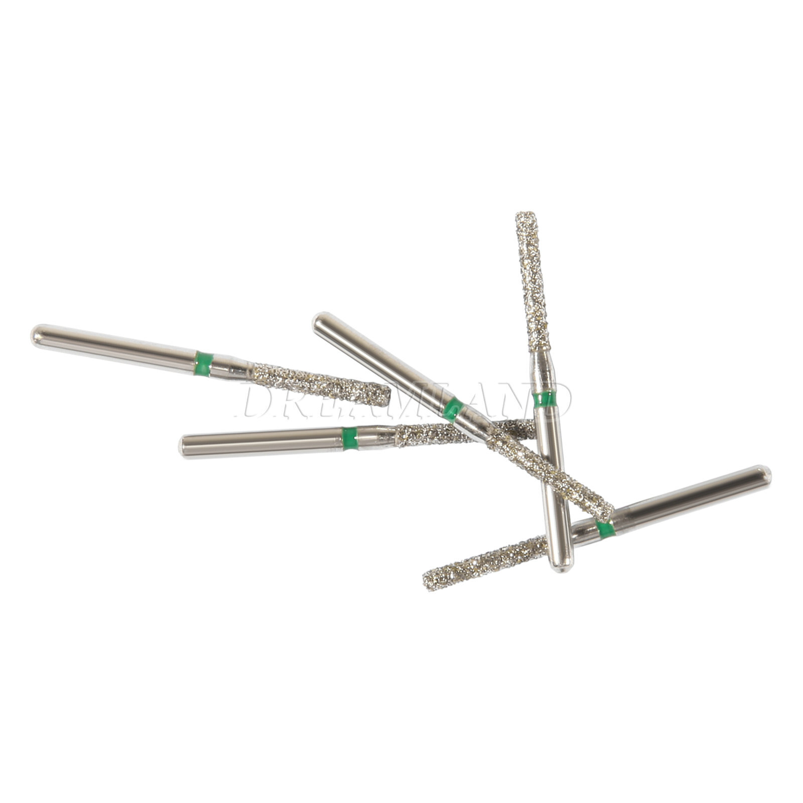 100 PCS SF-12C 837-014C Flat End Cylinder Green Coarse FG Dental Diamond Burs