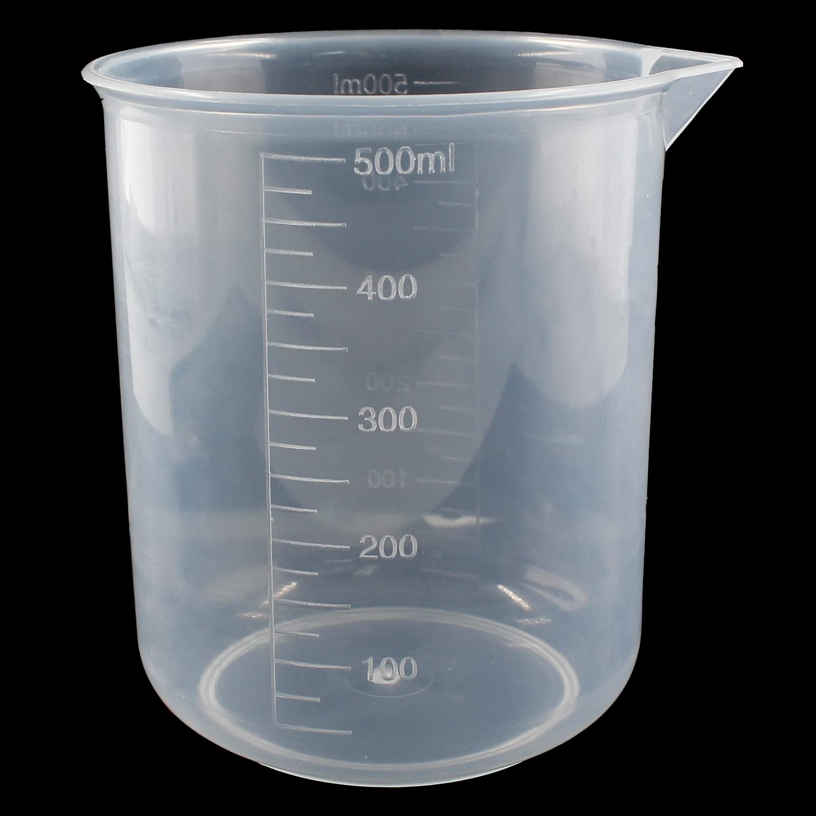 1 PC 500ml 17.1oz Plastic Graduated Beaker Transparent PP Measuring Mixing Cup