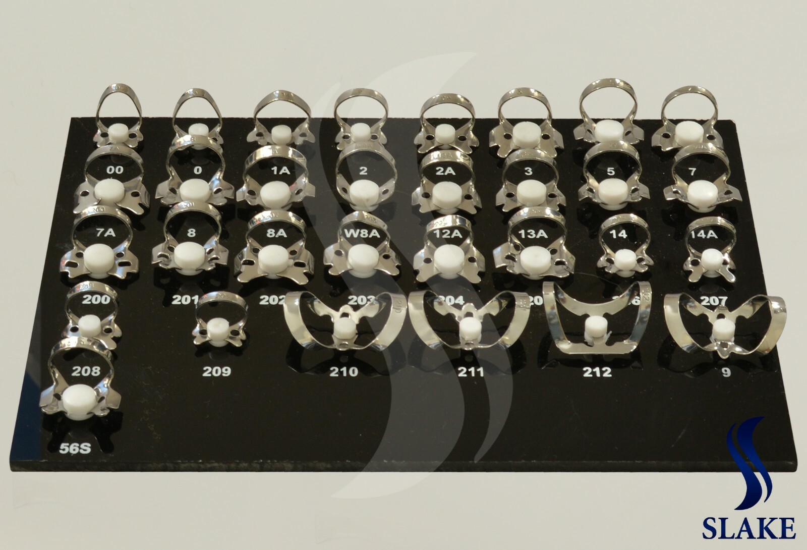 Endodontic Rubber Dam Clamps Set Endodontic 31 Pcs With Black Tray