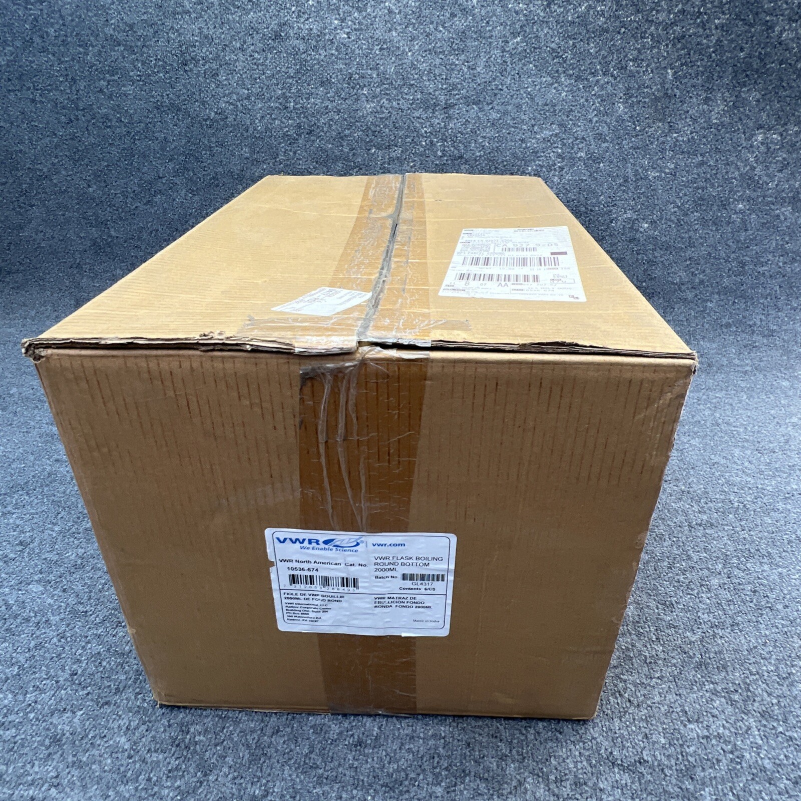 VWR 10536–674 Round Bottom Boiling Flasks 2000ml New Other