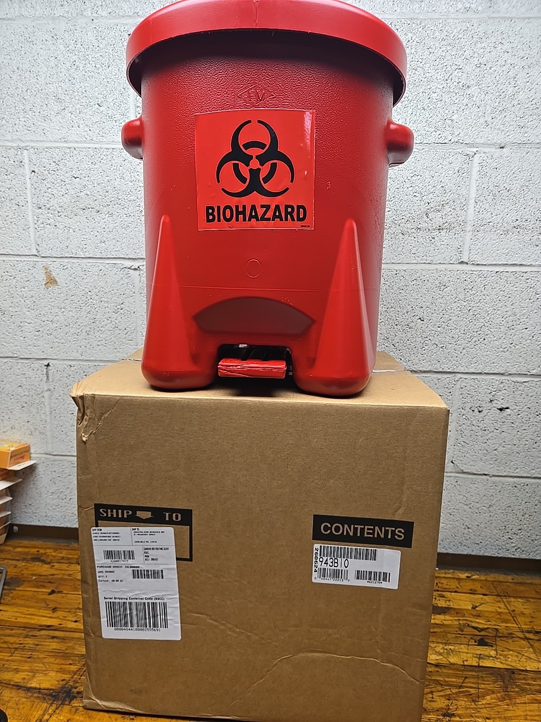 Eagle 6 gallon Combustible Waste Container – 943BIO