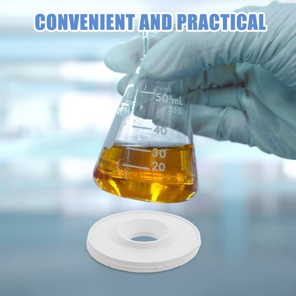 6Pcs White Rubber Lab Filter Pad for Funnel Vacuum Adapter and Flask Sealing