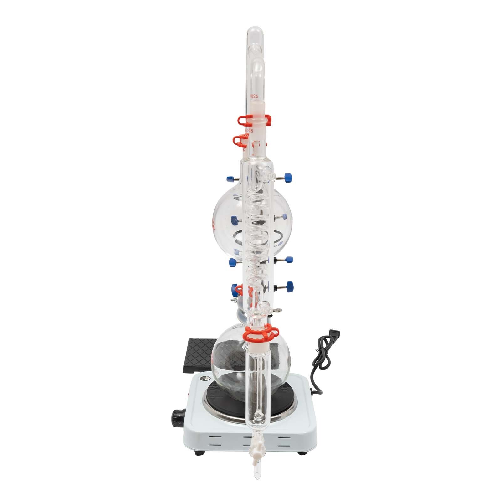 1000mL Lab Glass Distillation Kit 1000W For Essential Oil Hydrosol Purification