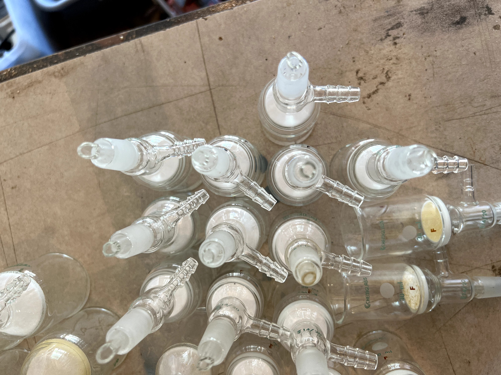 30mL filter funnel, 14/20 lower joint