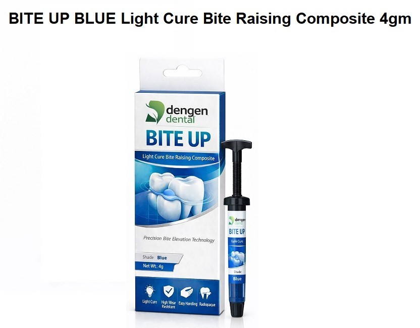 Dental BITE UP LC BLUE Composite 4gm a Superior Bite Raising Composite