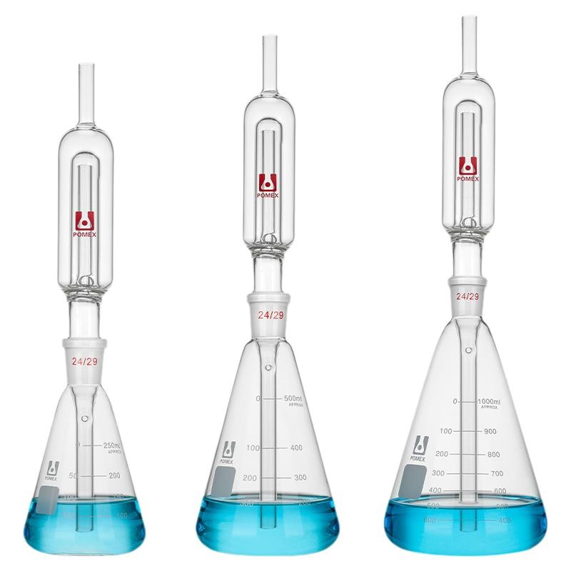 150-1000ml Fermentation Bolt Structure Sets Chemistry Lab Glass Kit ca