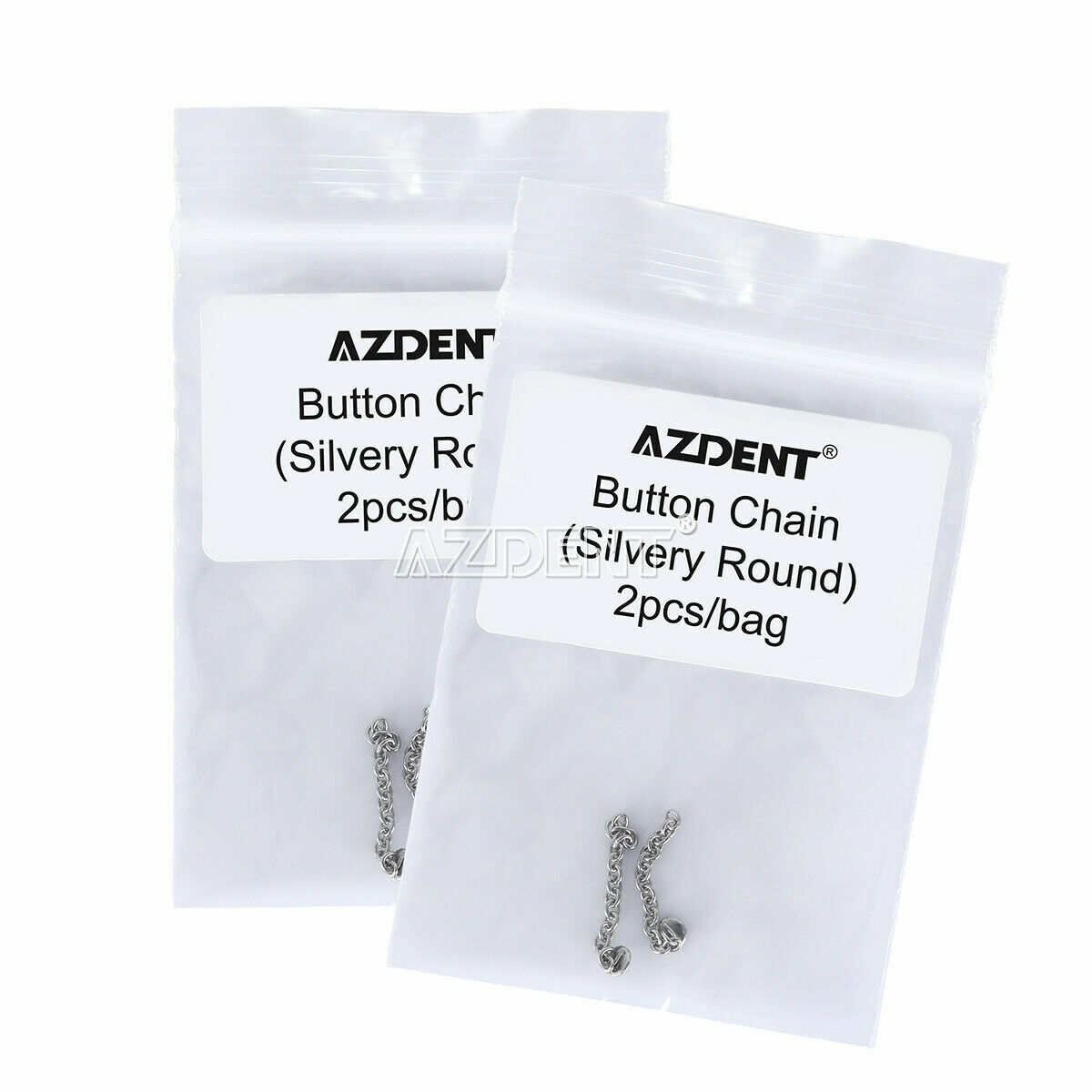 Dental Orthodontic Traction Button Chain Round Silver/Gold Plated