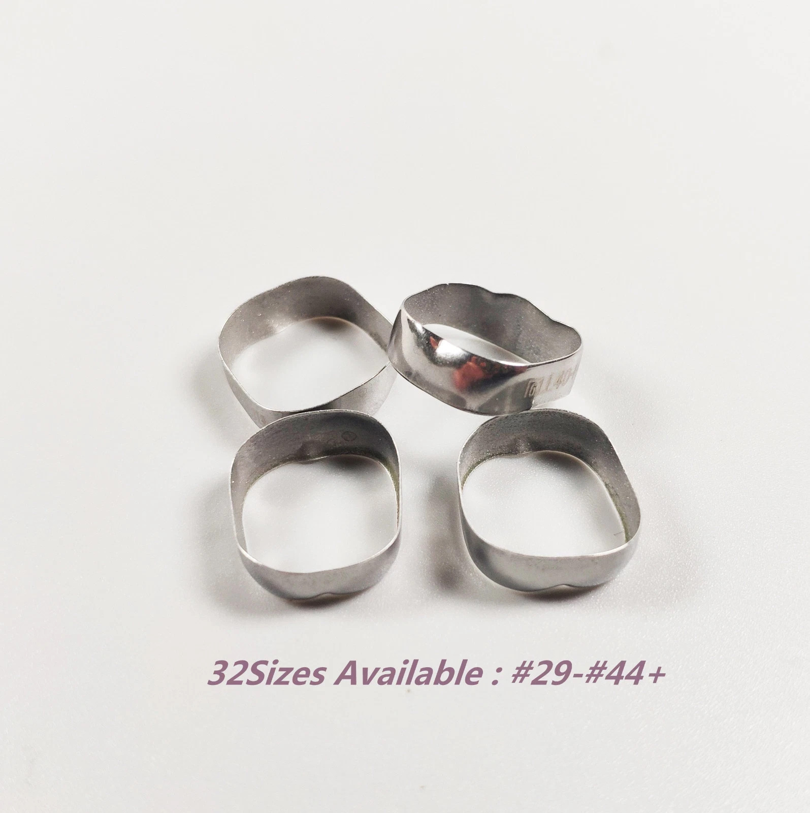 Dental Orthodontic 1st Molar Bands Roth 022 Plain Molar Band 29-44+
