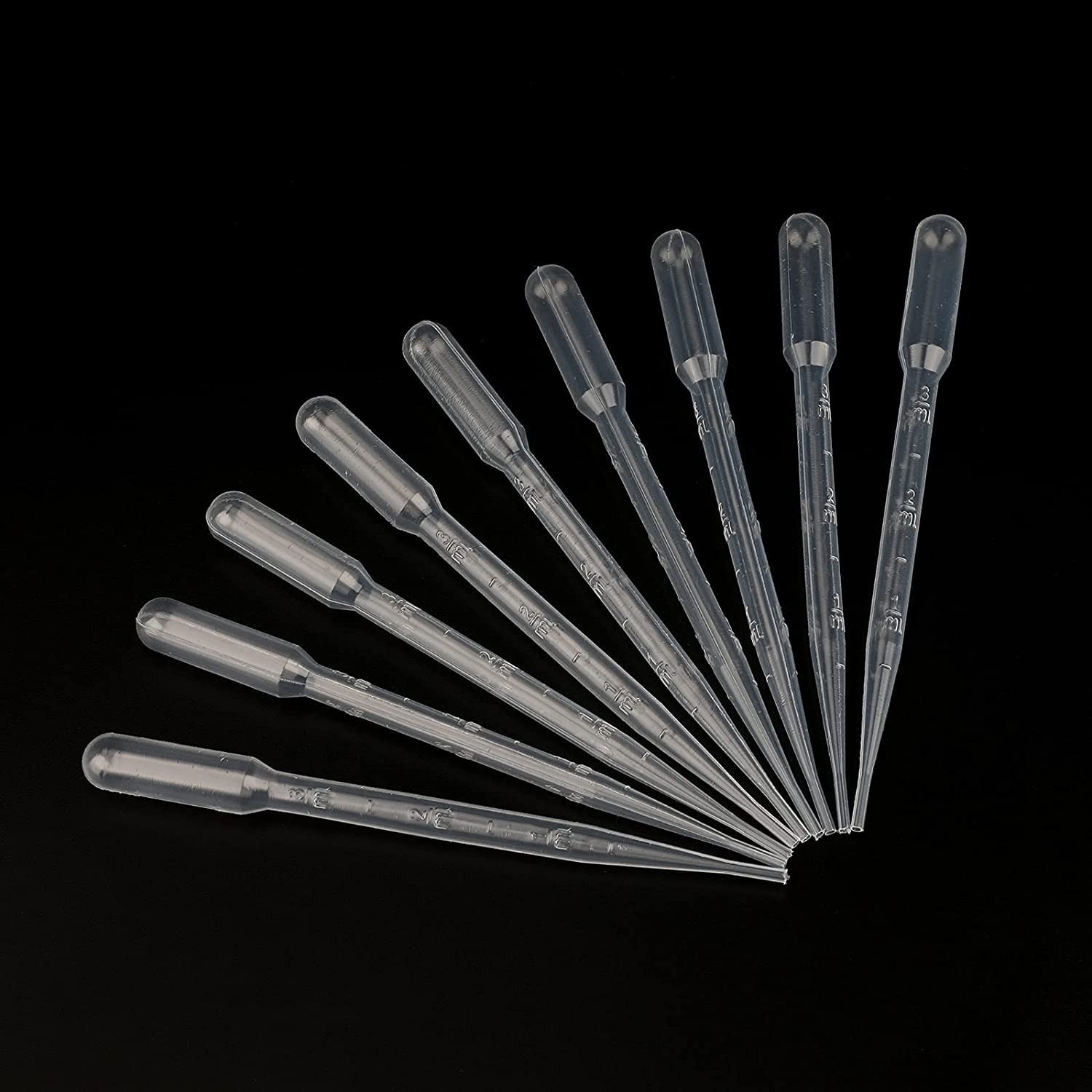 Calibrated 200PCS Pipettes for Essential Oils and Experiments – 3ml Drops