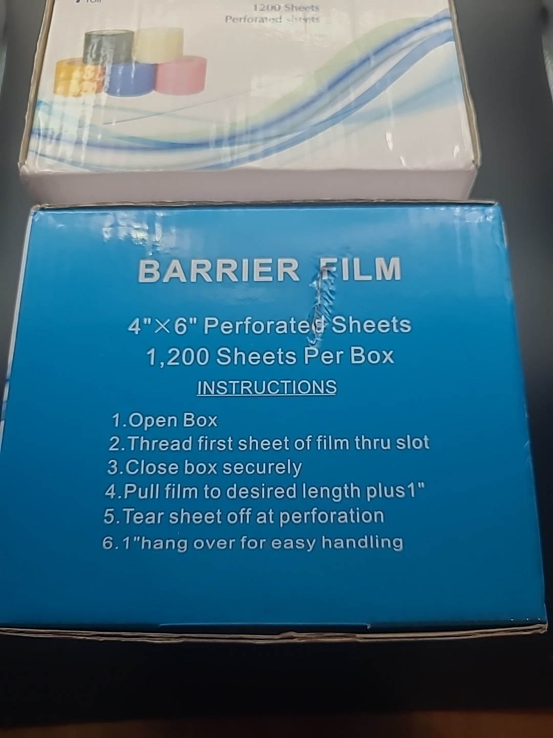 2 X Barrier Film 4″X6″ PERFORATED SHEETS DENTAL, MEDICAL, TATTOO, 1200 Per Box