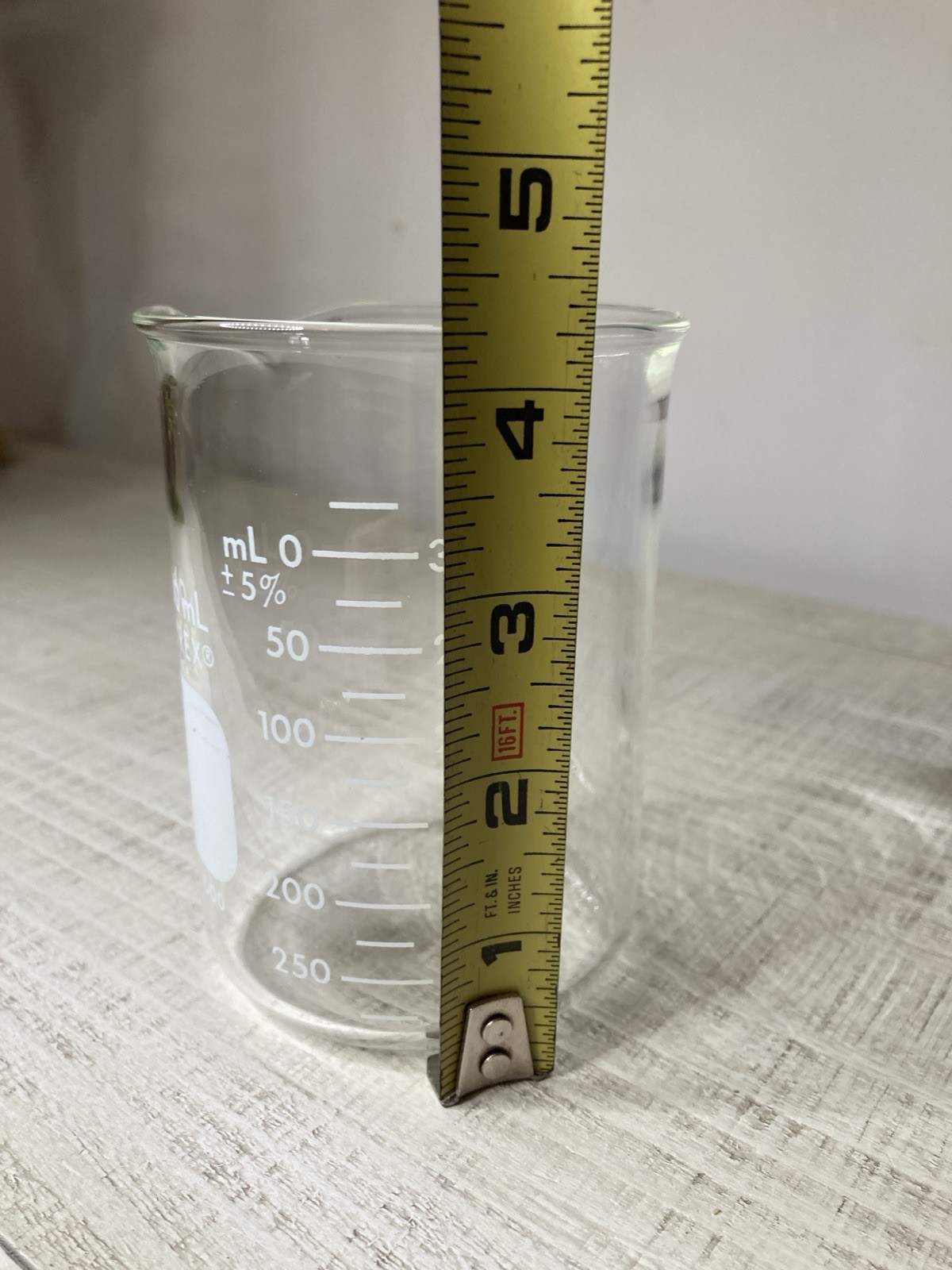 PYREX CORNING 400 ml #1000-T LABORATORY BEAKER