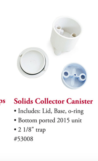 TPC Dental 2 x 1/8 bottom ported Trap for 2015 Unit (3 Pack)