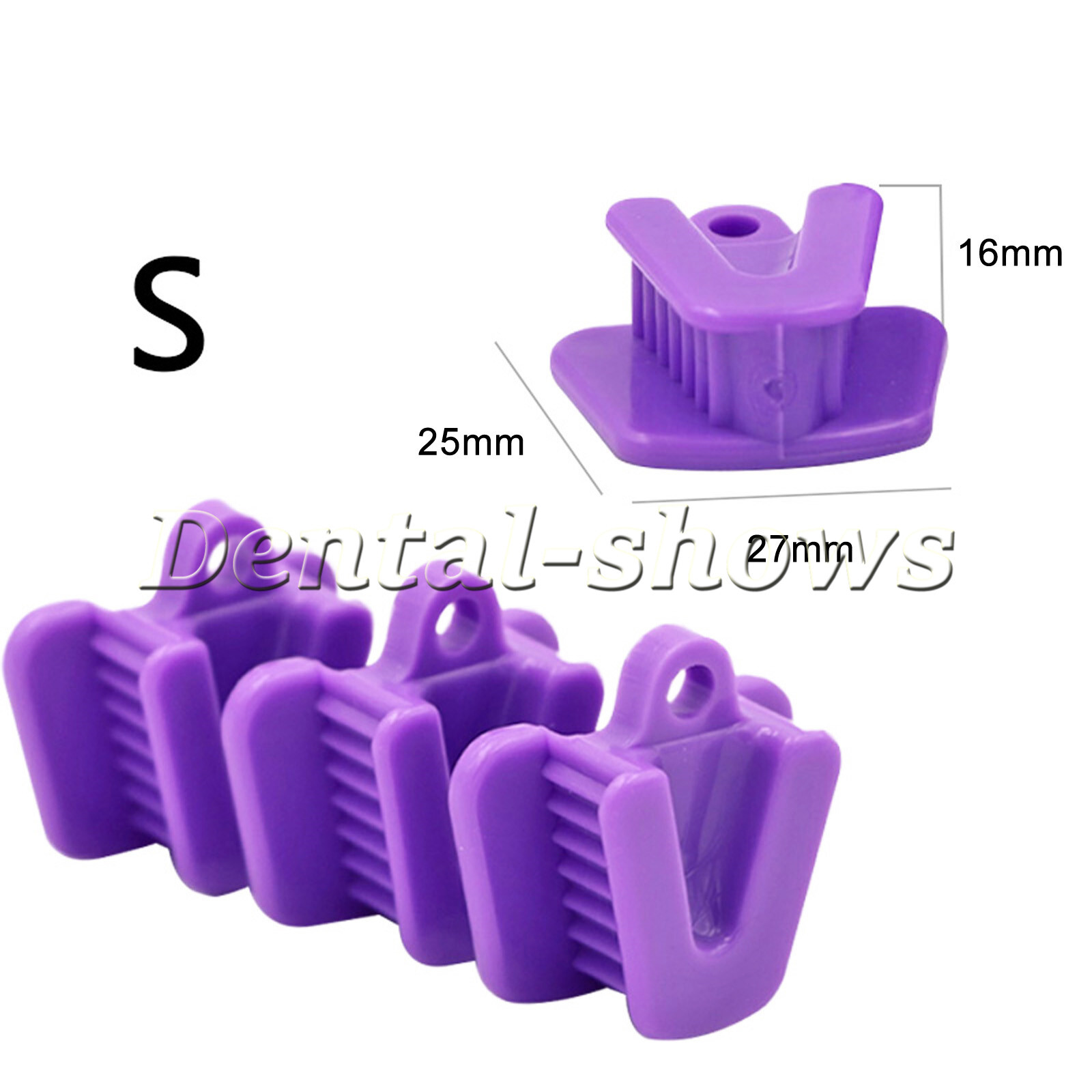 5/10/20/50Pc Slicone Dental Mouth Bite Blocks Props Small Medium Large for Teeth