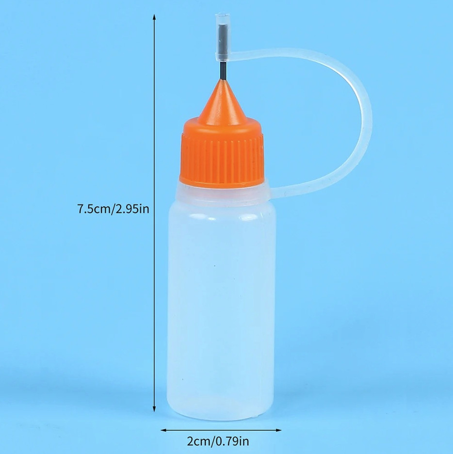 4pcs Precision Tip Applicator Bottles 10ml with 10 Needle Tips for Craft – NEW