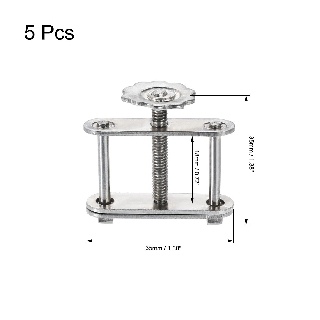 5X Flow Control Tubing Clamp Adjustable Swivel Screw Compressor Hose Clamp