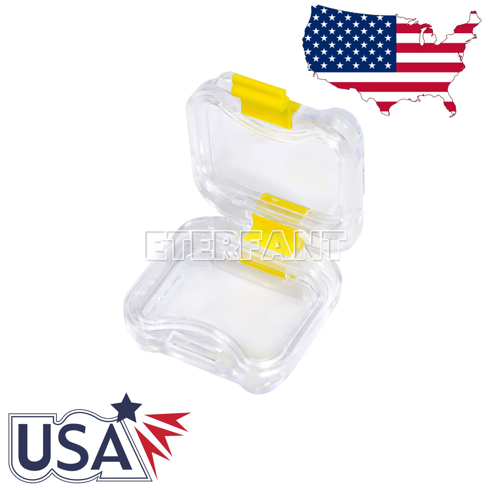 100pcs ETERFANT Dental Crown and Bridge Pillow Box with Latch Storage display
