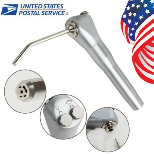 Dental 3 Way Air Water Spray Triple Syringe Handpiece w/2 Nozzles Tips Tubes USA