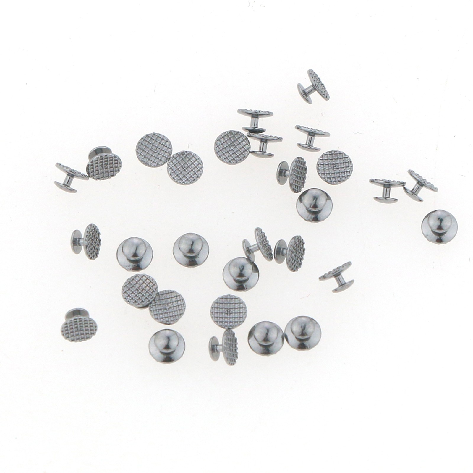 US Dental Ortho Lingual Buttons Bondable Round Mesh Base Metal/Ceramic Composite