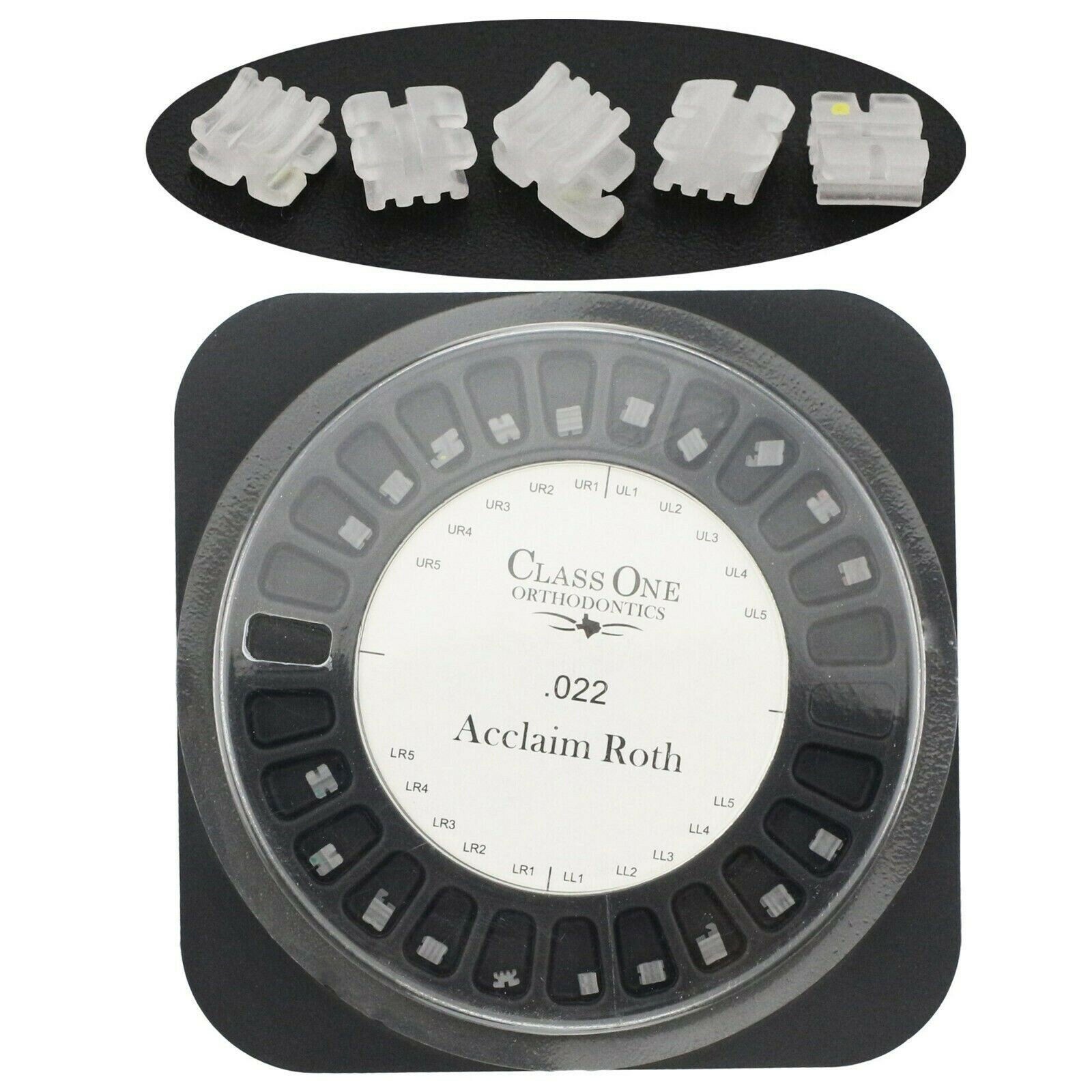 Dental Ceramic Brackets Orthodontic Mini Clear Braces MBT/ROTH 022 345 Hook