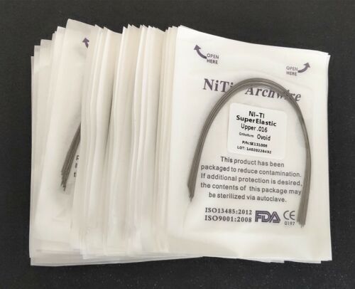 10 Packs Arcos de Dental Ortodoncia Redondos Niti Arco de Alambre Su Arch Wire