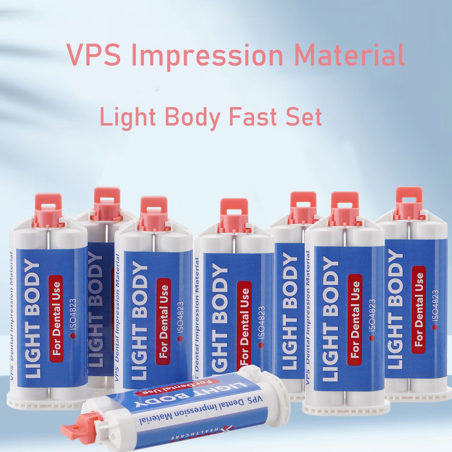 Dental Impression Material Light Body, Fast Set VPS (8 Cartridges) PVS Bite