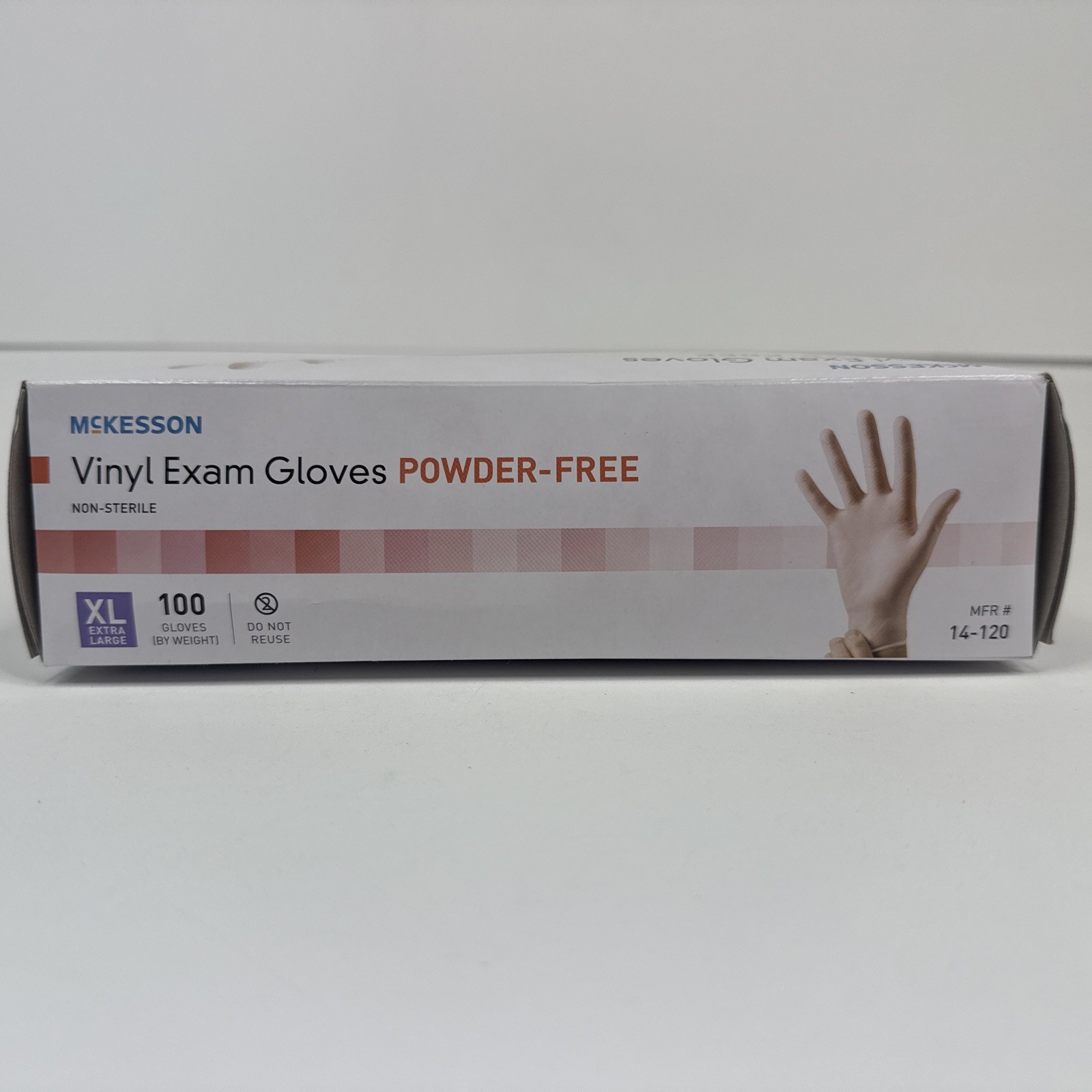 McKesson Stretch Vinyl Exam Non – Sterile Standar Glove X-LARGE 100 per Box