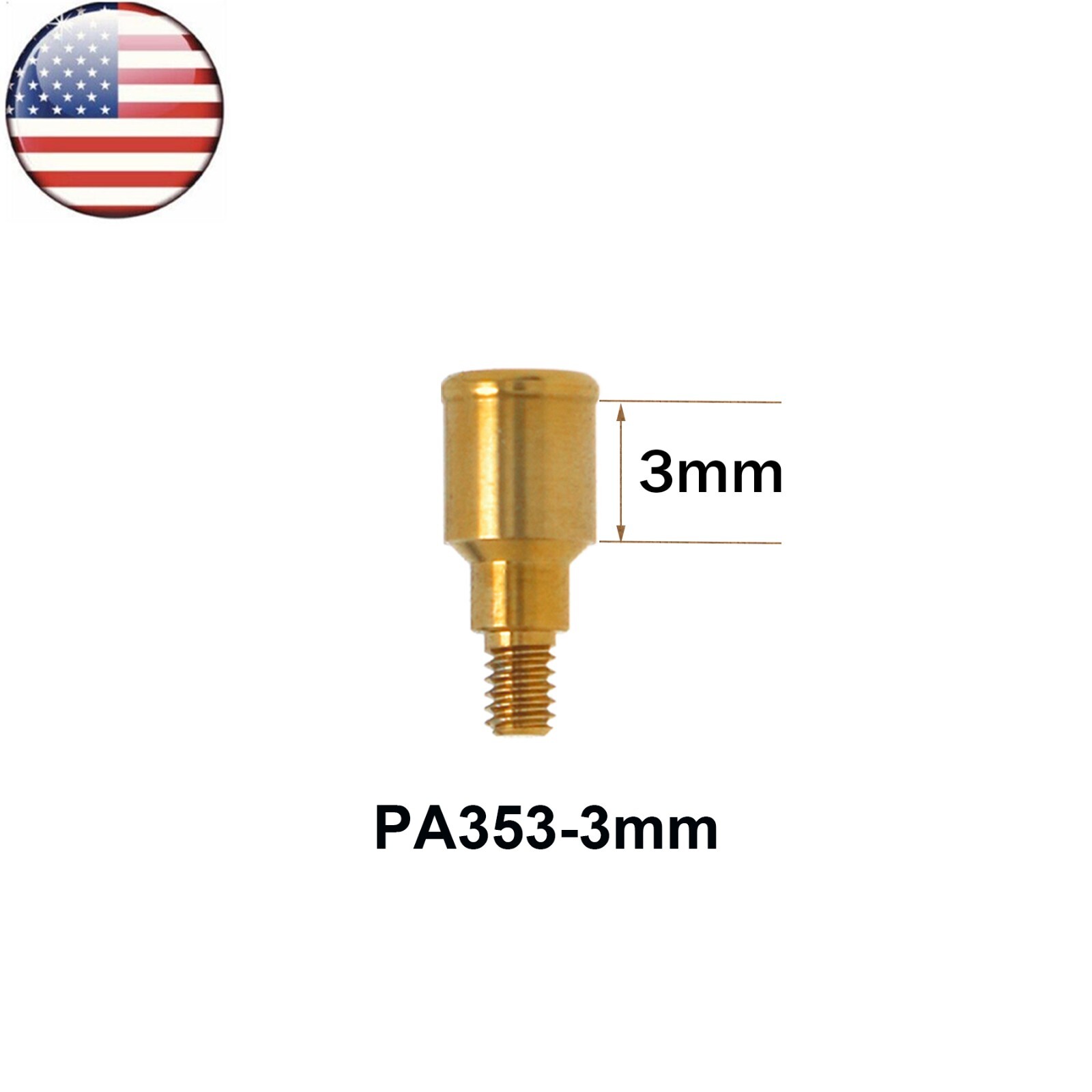 US Dental Locator Attachment Abutment for ZIMMER BEGO Screw-Vent 3.5 Platform