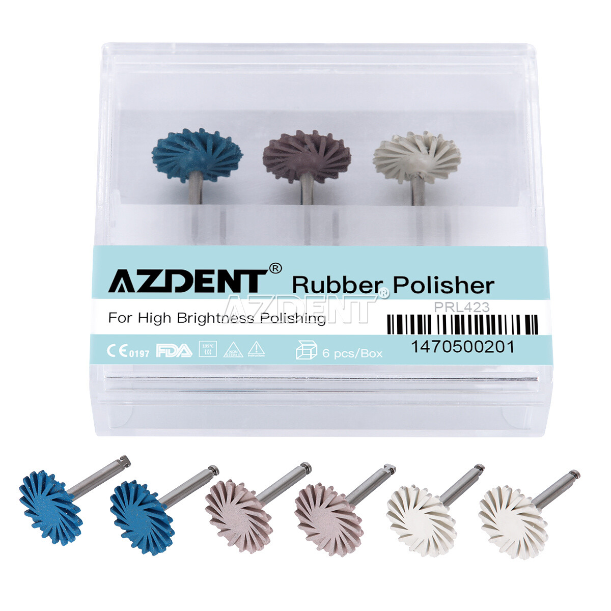 5type Dental Composite Polishers Polishing Twist Wheel Bur Tip Kit For Handpiece