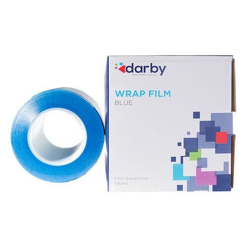Wrap Film, 4″ x 6″, 1200 Feet/Roll, Blue