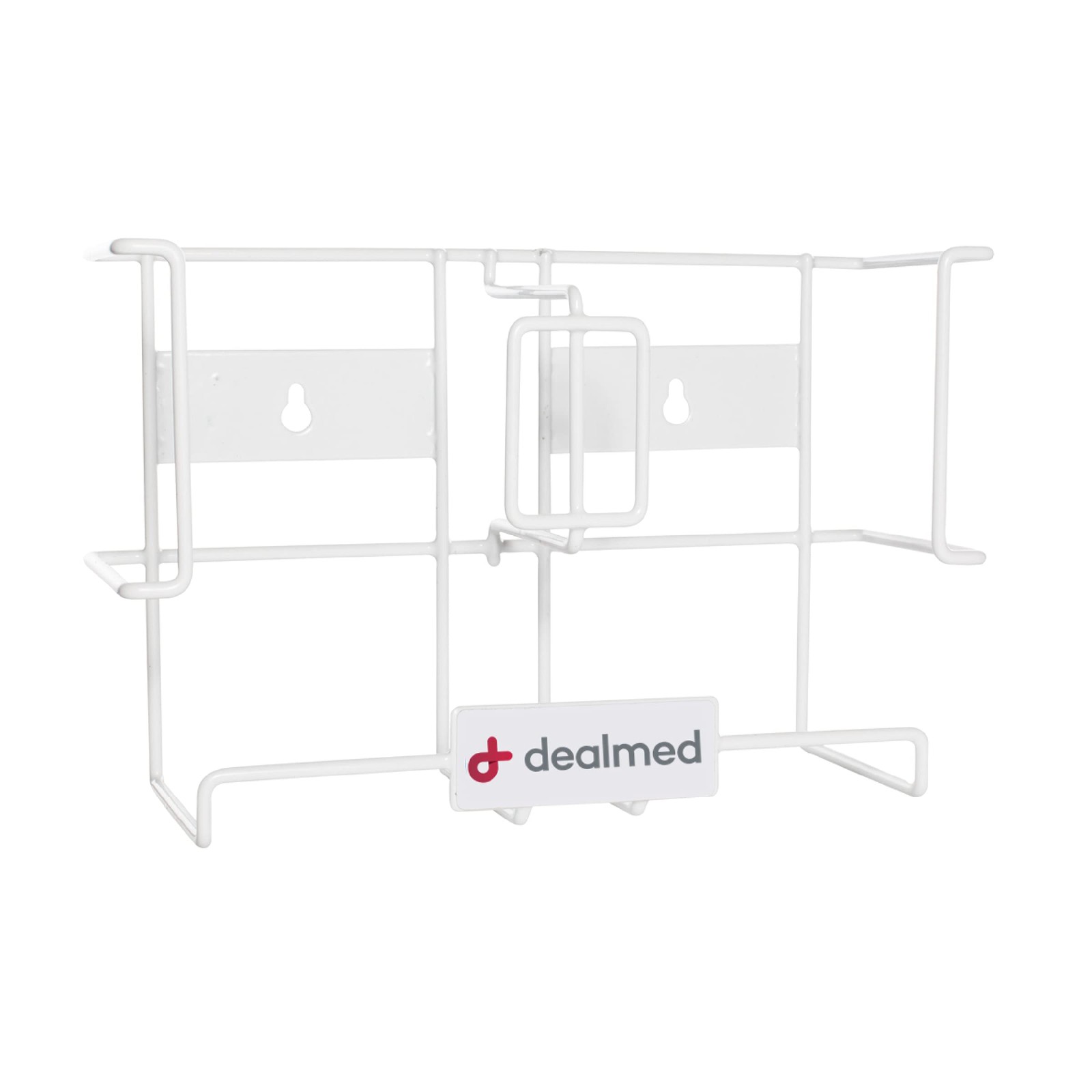 Dealmed Professional Double Wall Mount Glove Box 1 Count (Pack of 1), White