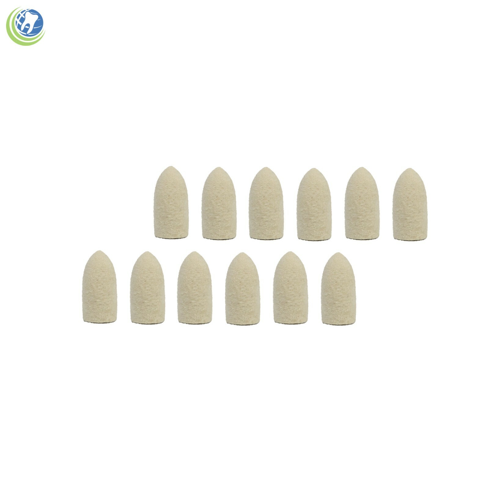 DENTAL LABORATORY JEWELRY POLISHING POINTED FELT CONES #1 1″ X 1/2″ 12/BAG