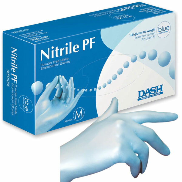 Dash Medical NPF100XL Nitrile PF Exam Gloves Powder Free XL Pearlescent 100/Bx