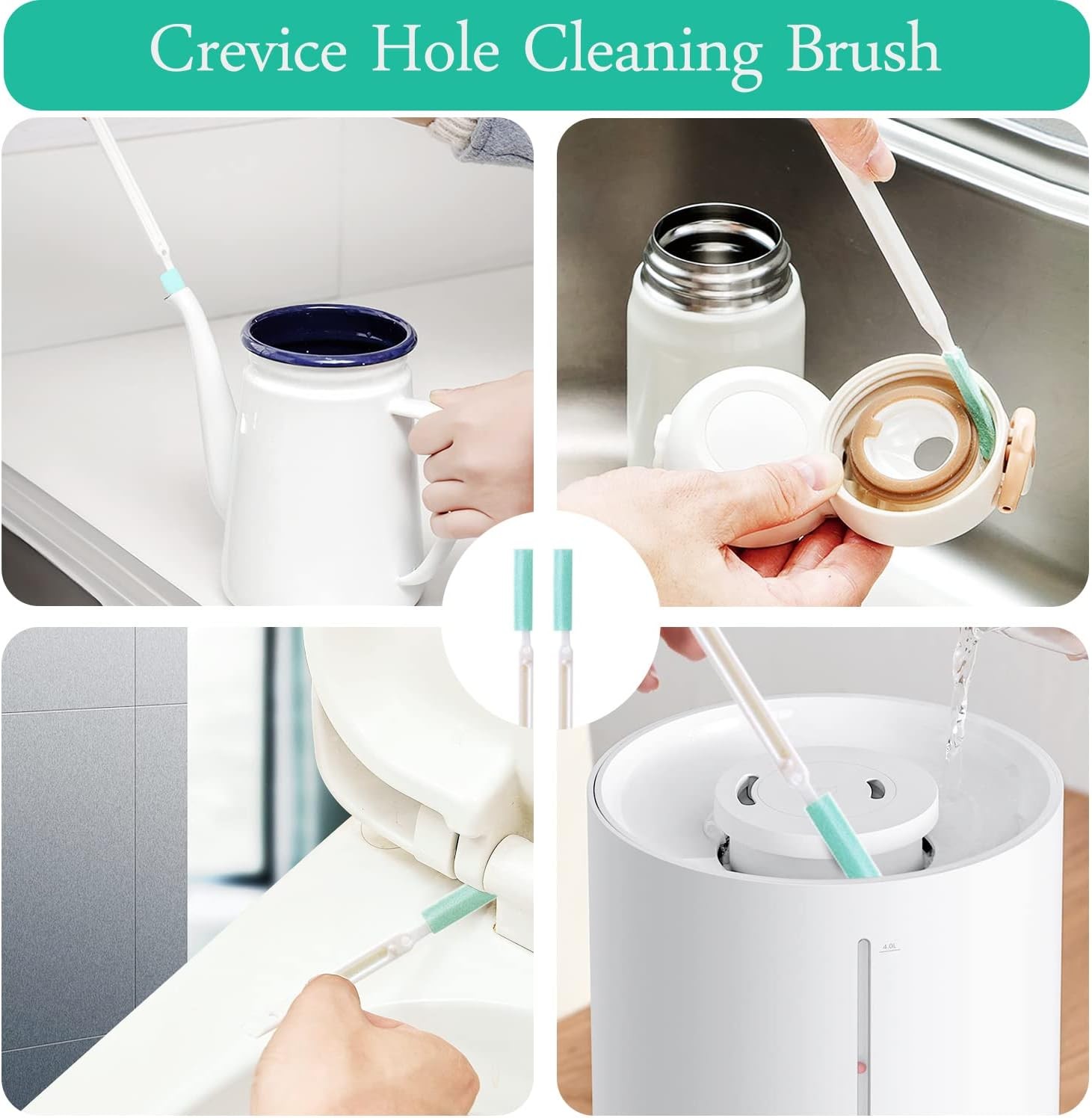 Small Cleaning Brushes for Household A-COMB-8S, Green,blue,white