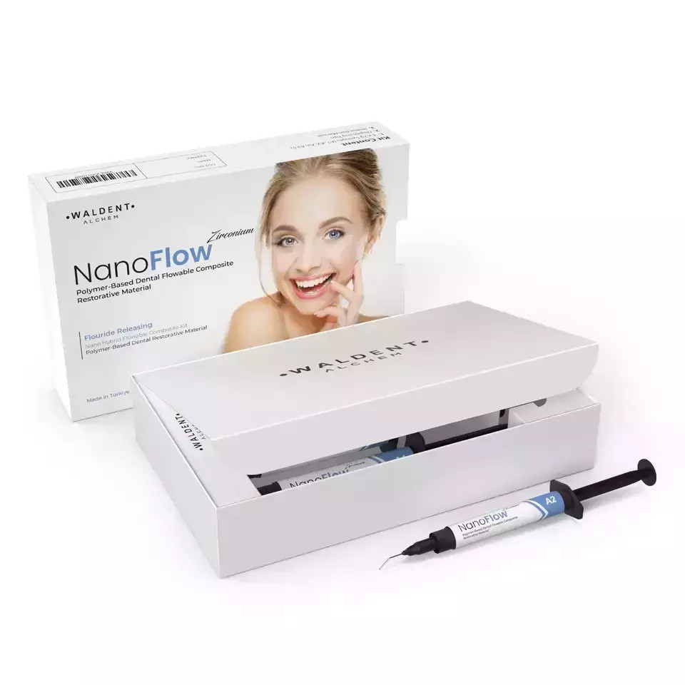 Waldent NanoFlow Zirconium Flowable Composite Kit Pack of 4 Tube (Free Ship)