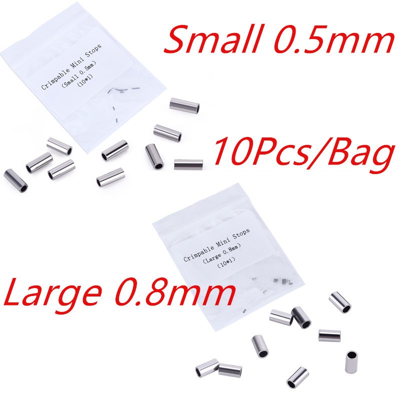 10Pc/Pack Dental Ortho Lingual Button Bondable Crimpable Hook Tube Small / Large