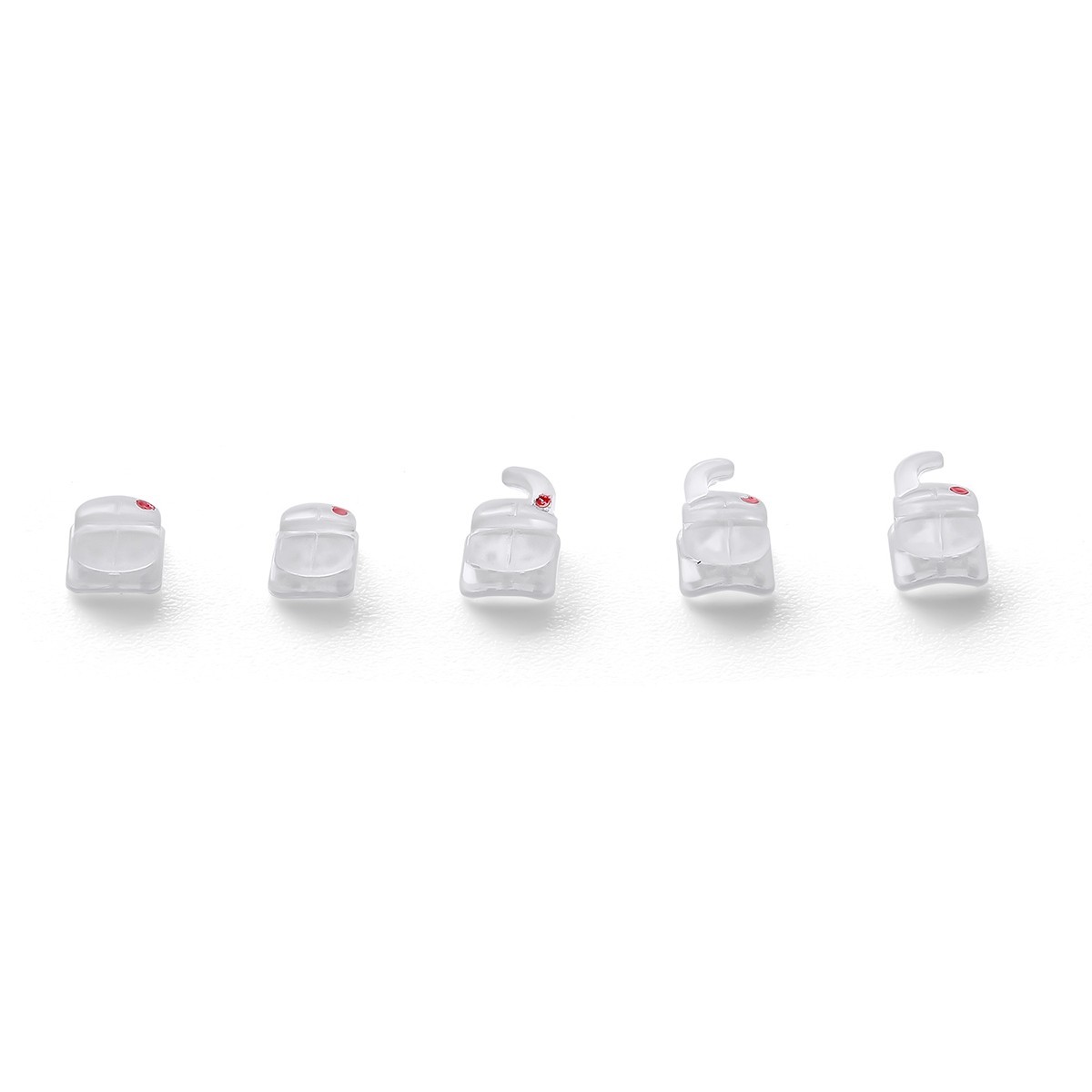 AZDENT Dental Orthodontic Ceramic Brackets Braces Roth/MBT 0.022 Hooks 345