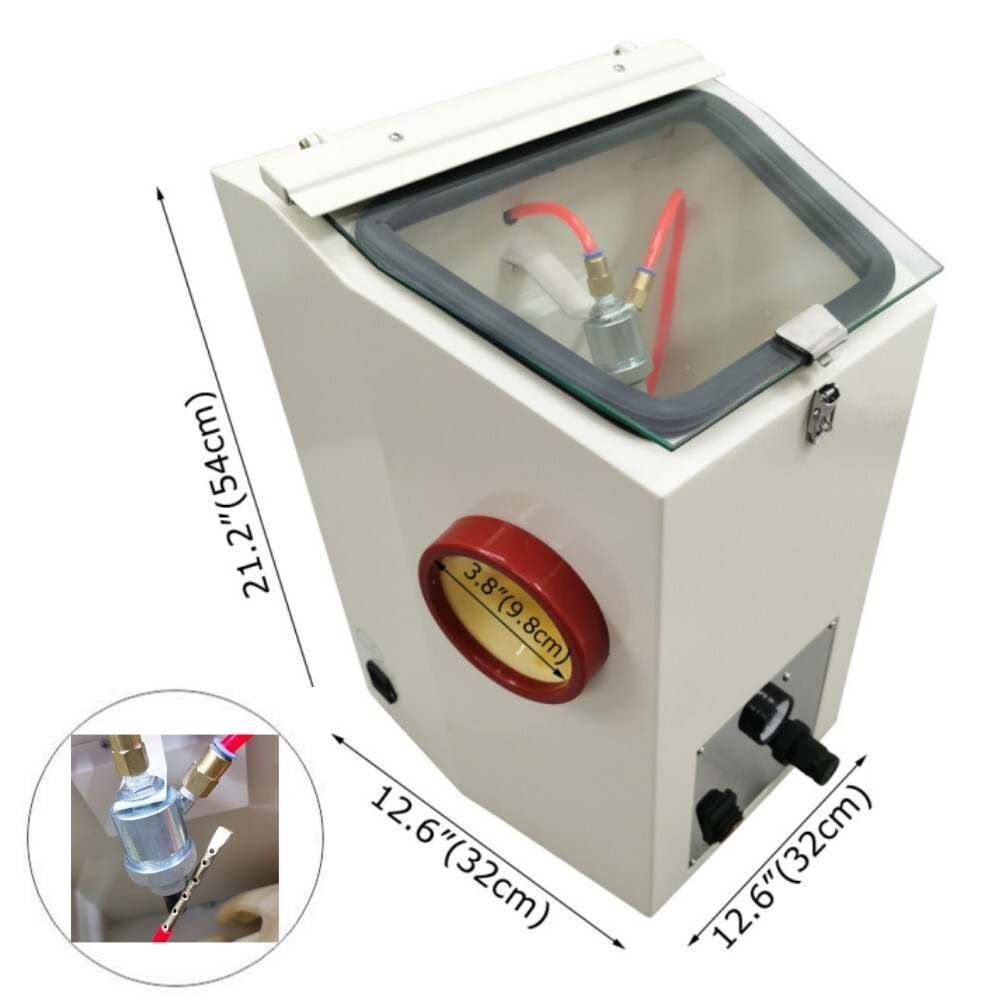 36 Mesh Emery Power Sandblasting Machine 110V Double Tank Repair
