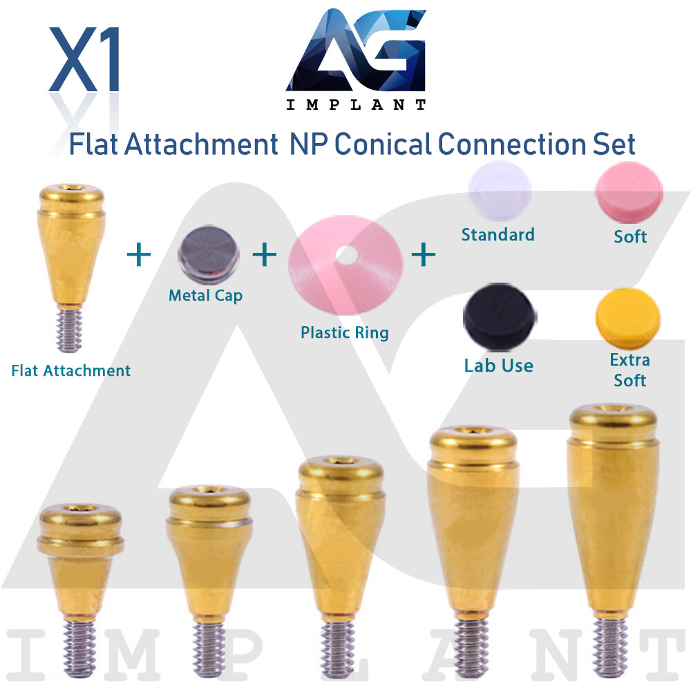 Flat Attachment Prosthetic System Kit NP Conical Connection 2.25mm