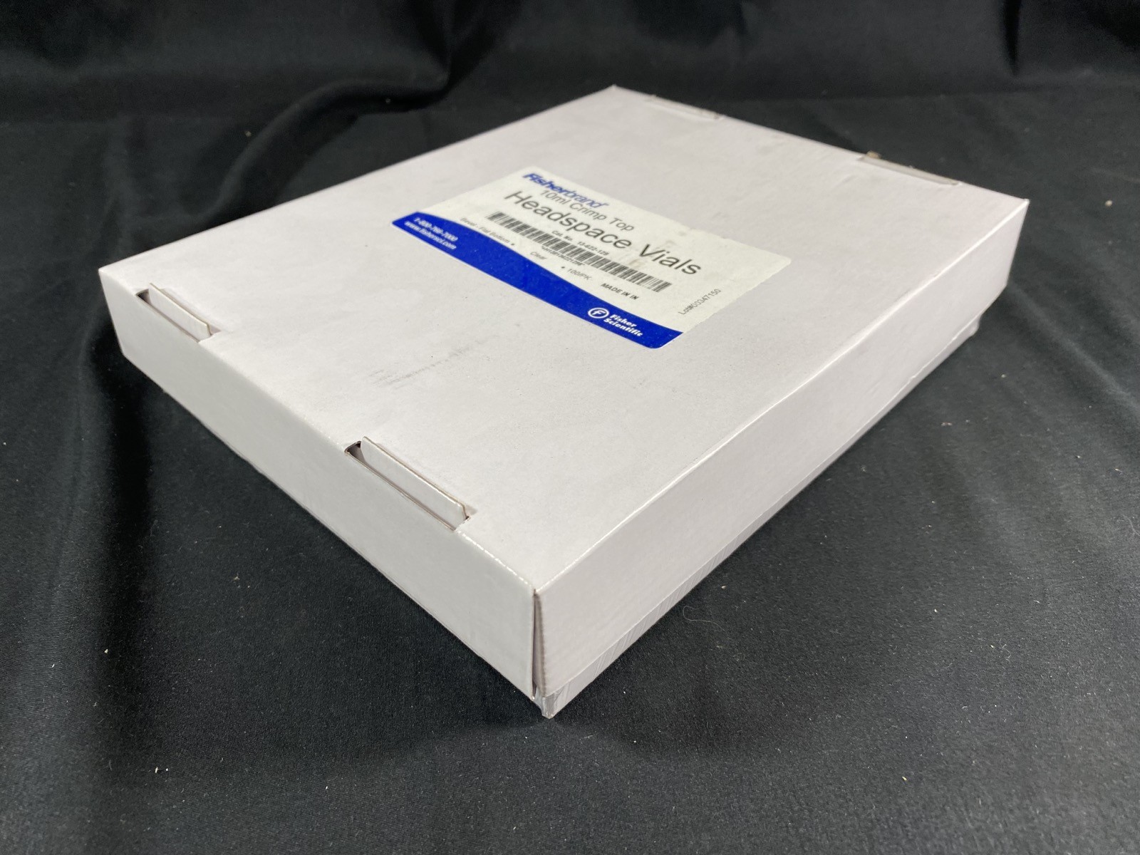 FISHERBRAND 20mm 10mL Clear Flat Crimp Top Headspace Vials 13-622-129 (100/Pack)