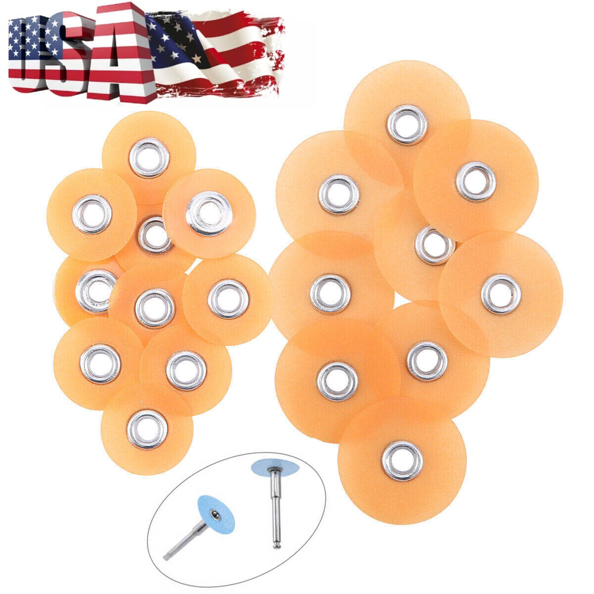 500pcs Dental Sof-Lex Finishing Polishing Discs 9.5mm Fine