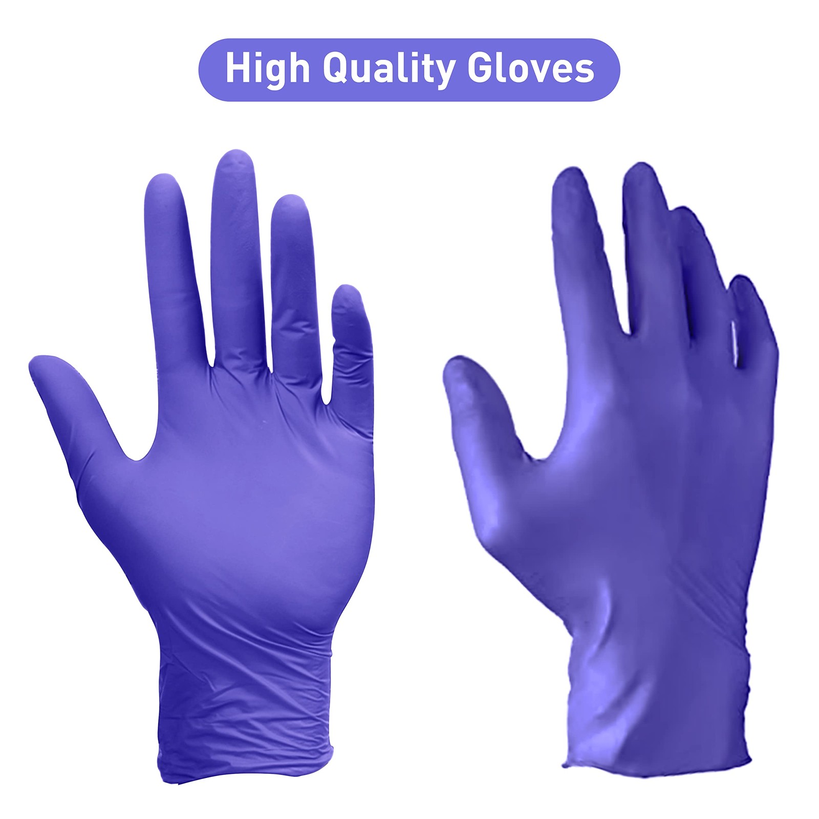 Nitrile Gloves,Disposable Cleaning Gloves,(Medium, 100-Count) Powder Free, La…