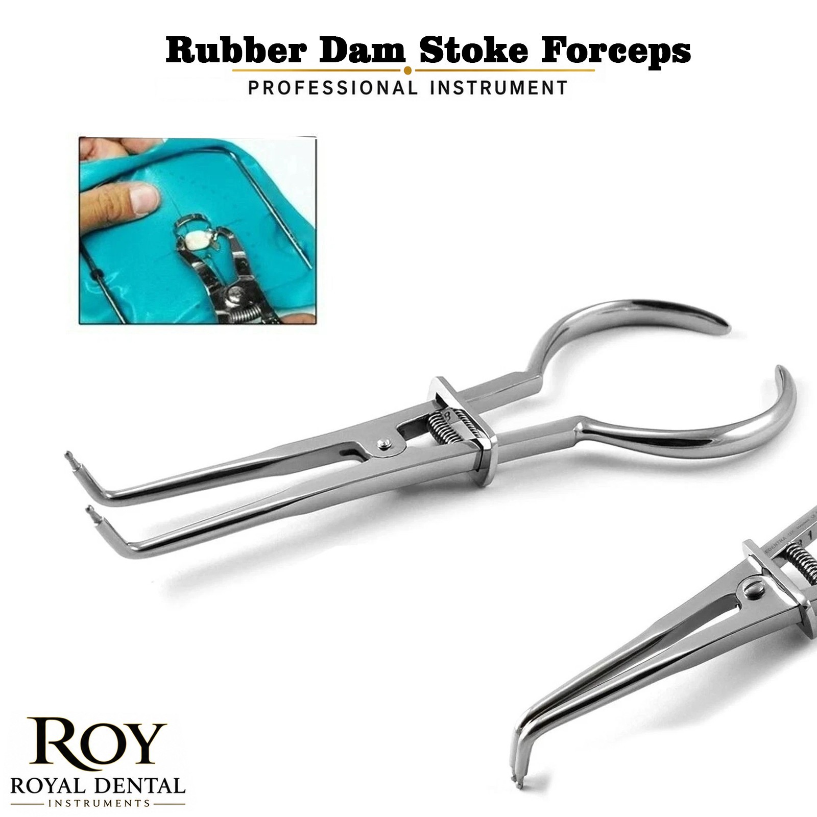 Orthodontic Rubber Dam Stoke Clamps Forceps Dental Restorative Endo Instruments