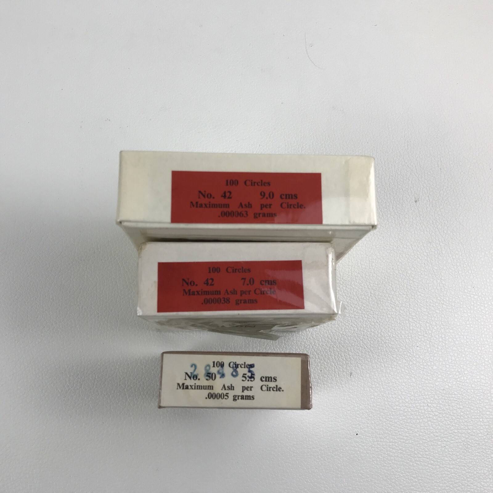 W&R Balston Genuine Whatman Filter Paper #42 (7 , 9 cms) & #50 (5.5 cms) Lot 3