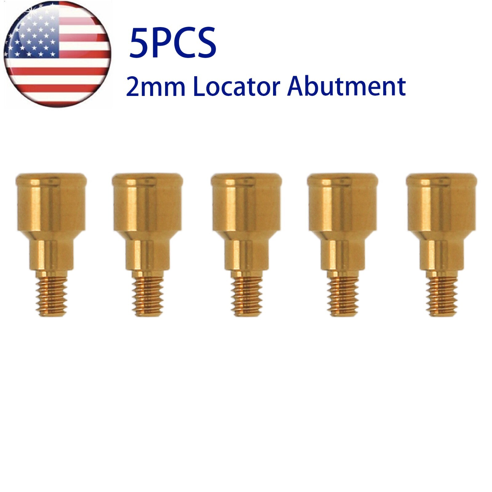 US Dental Attachment Abutment PAØ3.5mm Removable Male Caps Tool for Zimmer