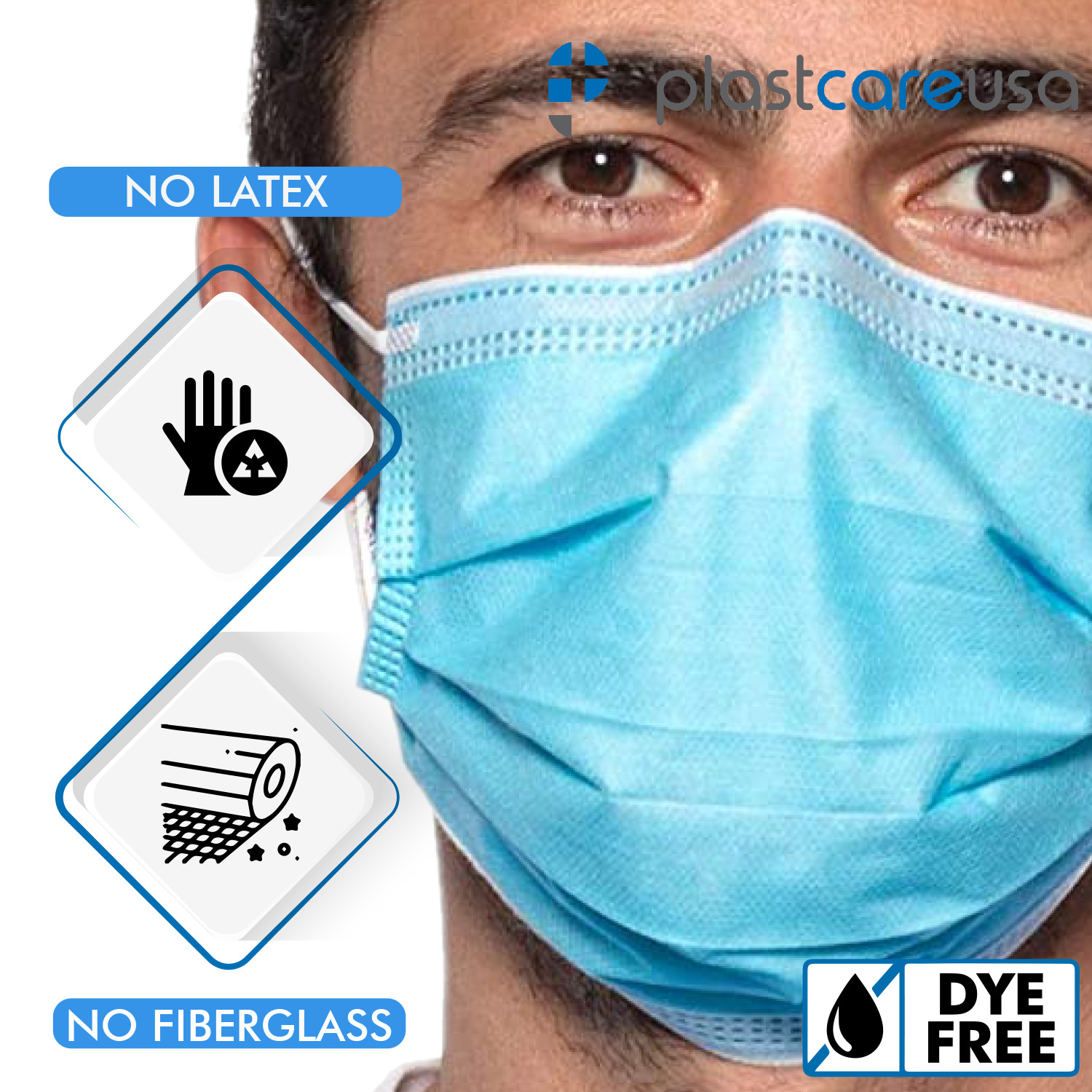 150 ASTM Level 3 4-Ply Disposable Medical Surgical Face Masks (3 Box of 50)