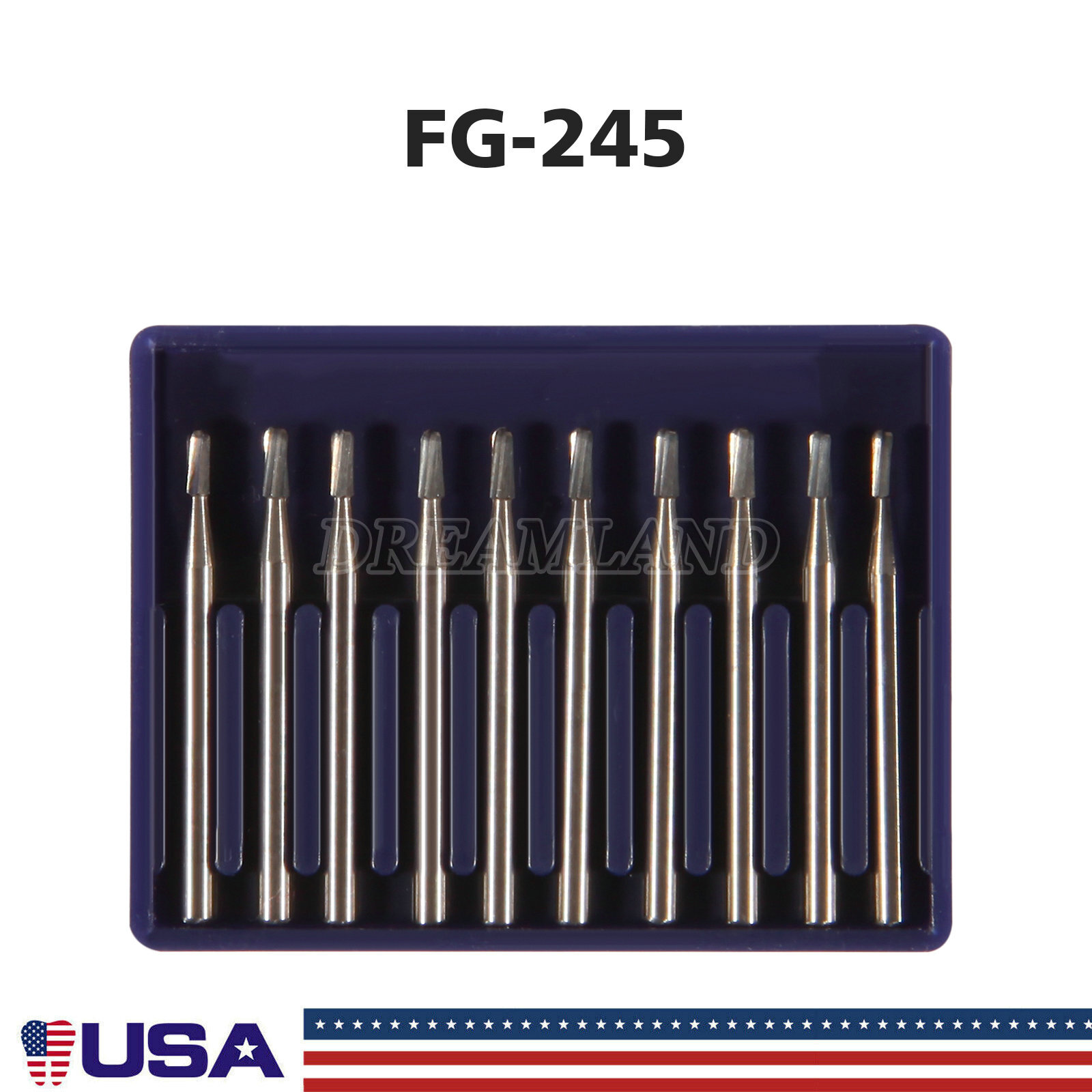 Dental FG245 FG #245 Amalgam Prep Operative Carbide Bur 10/Pk