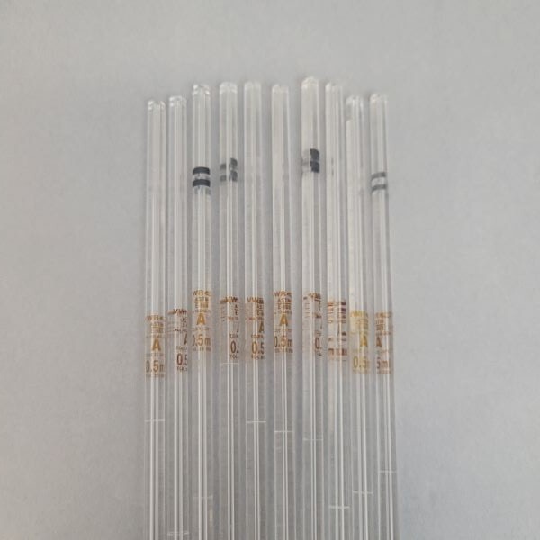 VWR Certified Volumetric Pipet 0.5 ml TD Grade A 30.5 cm Black Total of 10 Pipet