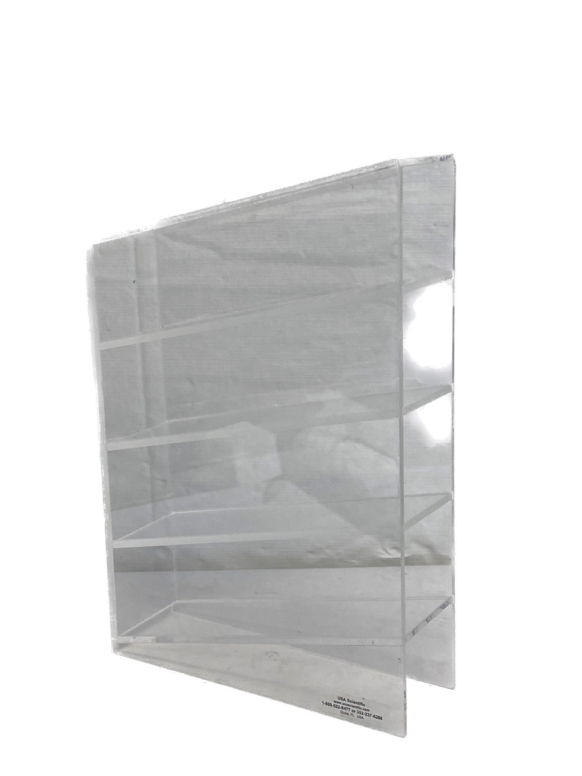 Used USA Acrylic 4-Shelf Pocket Serological Pipet Holder Rack 3099-0611