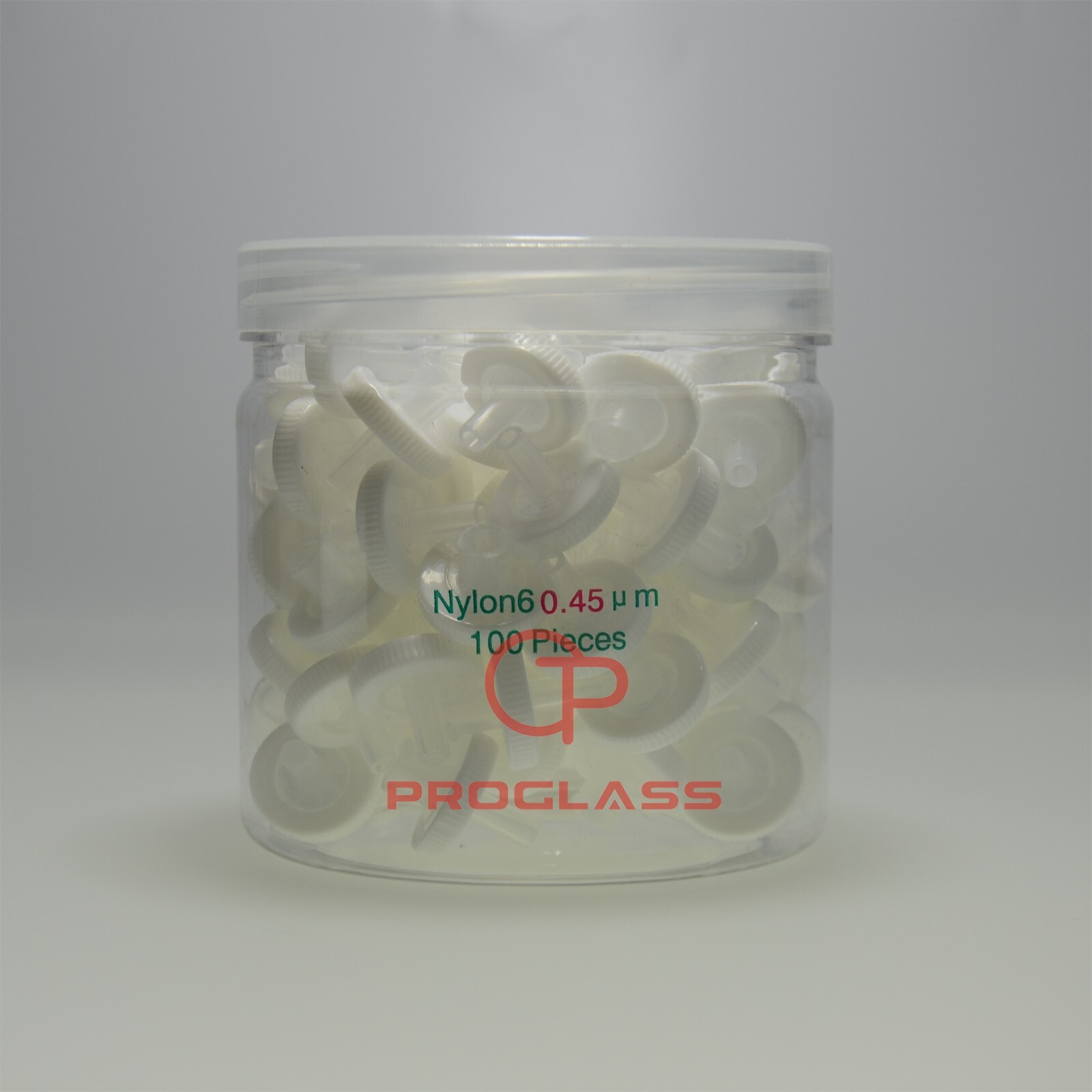 Proglass Syringe Filter 13mm 0.45um Nylon6,100pcs