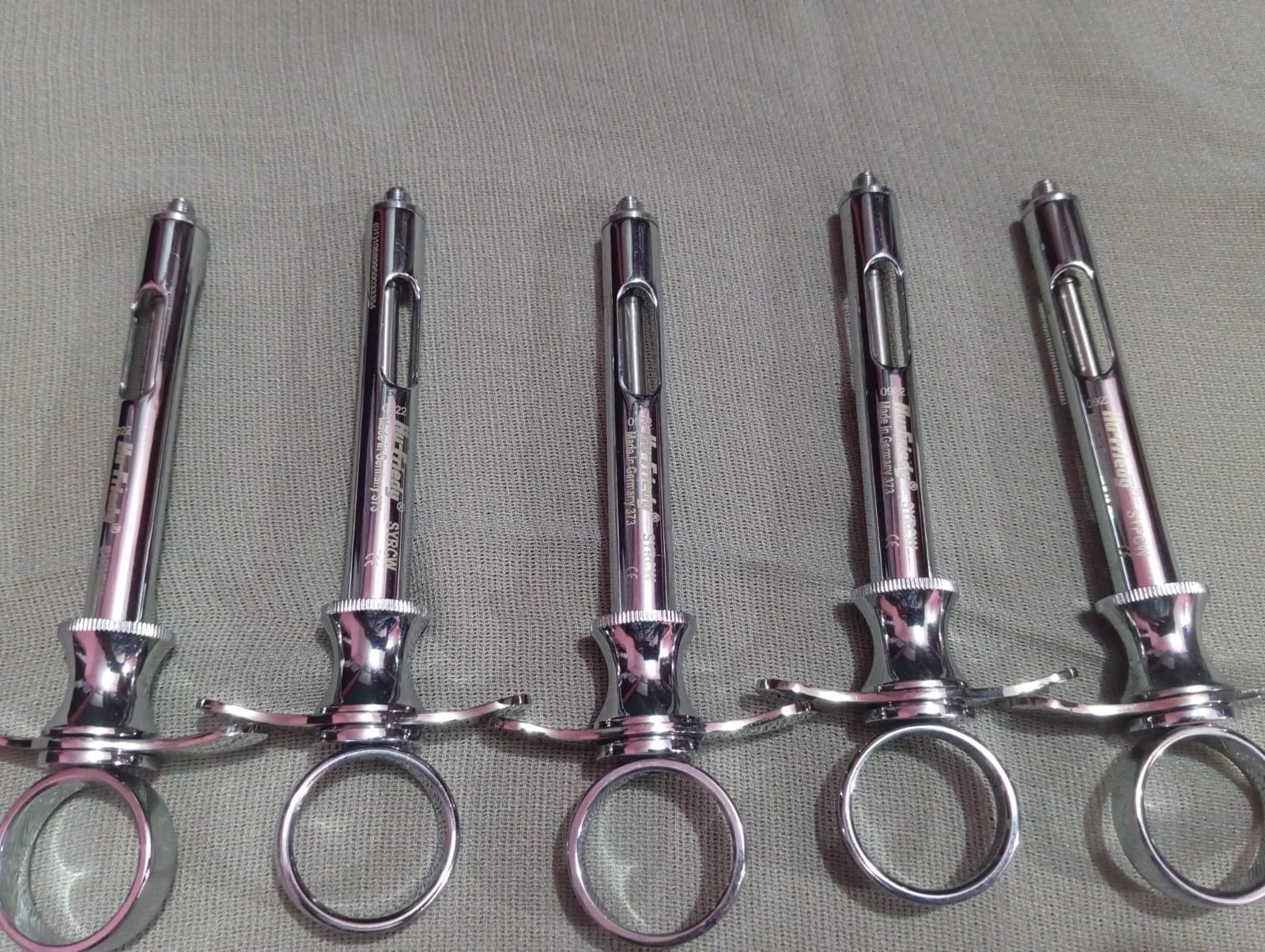 Lot of 10 Hu-Friedy CW Style Dental Anesthetic Aspirating 1.8ml Syringe SYRCW